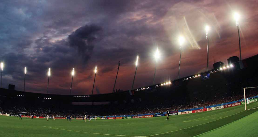 UEFA Football Stadiums Flood Lighting Requirements: Football Field Lighting Levels & Layout