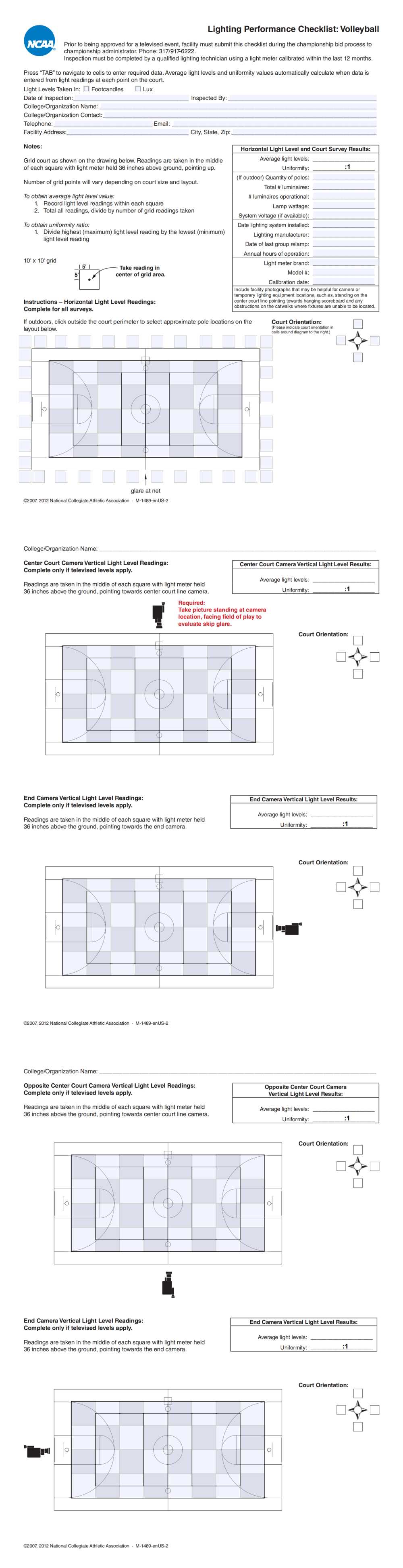 NCAA Volleyball Court Lighting Standards:Best Led Flood Lights For Volleyball Court